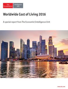 Worldwide Cost of Living 2016