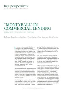 "Moneyball" in Commercial Lending