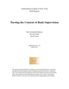 Parsing the Content of Bank Supervision