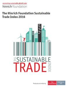 The Hinrich Foundation Sustainable Trade Index 2016