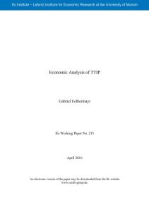 Economic Analysis of TTIP