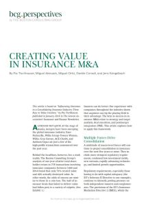 Creating Value in Insurance M&A