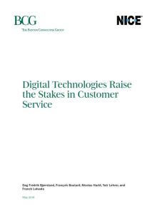 Digital Technologies Raise the Stakes in Customer Service