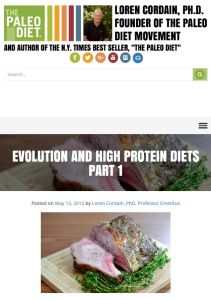 Evolution and High-Protein Diets