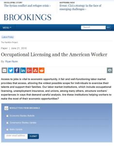 Occupational Licensing and the American Worker
