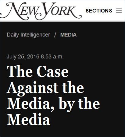 Image of: The Case Against the Media, by the Media