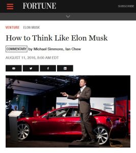 How to Think Like Elon Musk