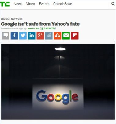 Image of: Google Isn’t Safe from Yahoo’s Fate