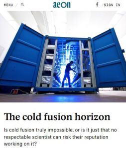 The Cold Fusion Horizon