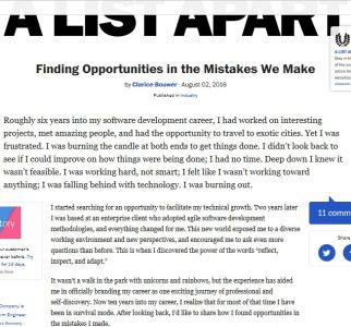 Finding Opportunities in the Mistakes We Make