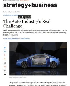 The Auto Industry’s Real Challenge