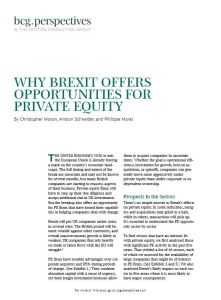 Why Brexit Offers Opportunities for Private Equity