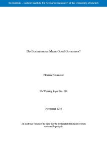 Do Businessmen Make Good Governors?