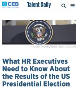 What HR Executives Need to Know About the Results of the US Presidential Election