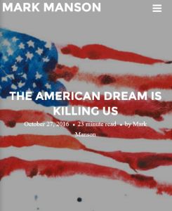 The American Dream Is Killing Us