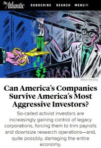 Can America’s Companies Survive America’s Most Aggressive Investors?