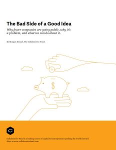 The Bad Side of a Good Idea