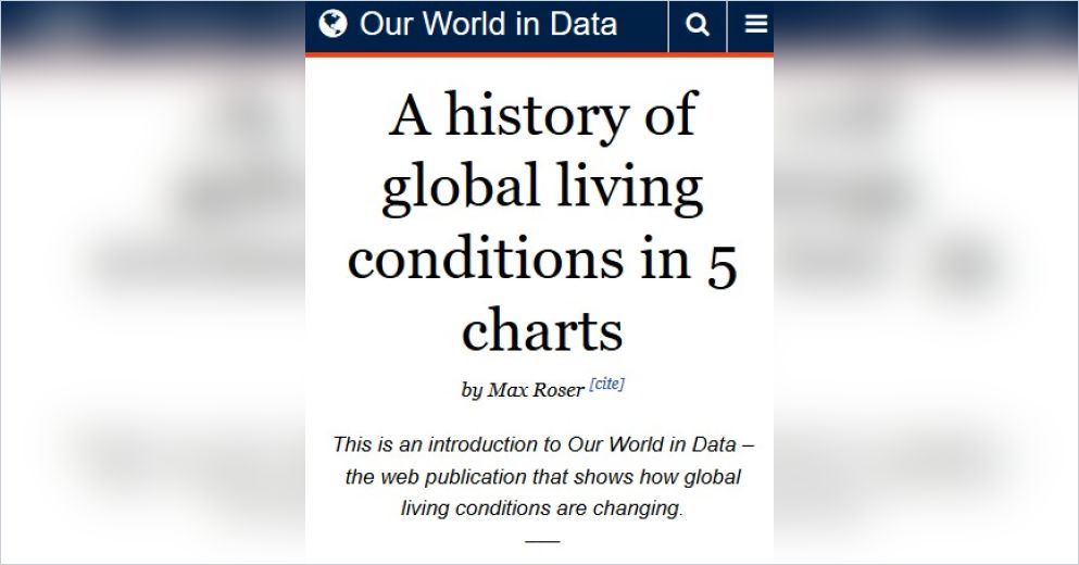 A History of Global Living Conditions in 5 Charts Free Summary by Max Roser