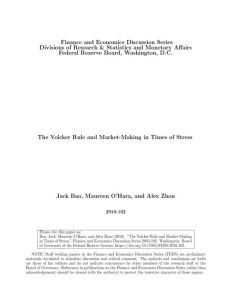 The Volcker Rule and Market-Making in Times of Stress