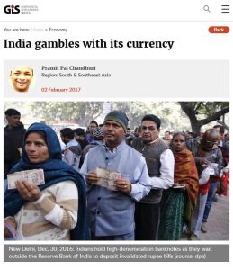 India Gambles with Its Currency