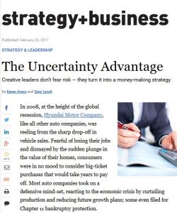 The Uncertainty Advantage