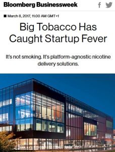 Big Tobacco Has Caught Startup Fever