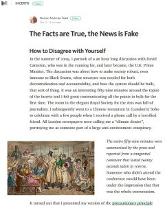 The Facts Are True, the News Is Fake