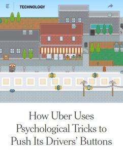 How Uber Uses Psychological Tricks to Push Its Drivers’ Buttons