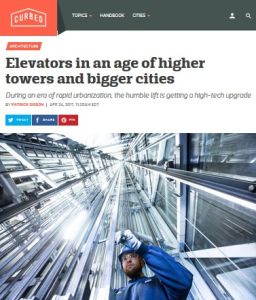 Elevators in an Age of Higher Towers and Bigger Cities