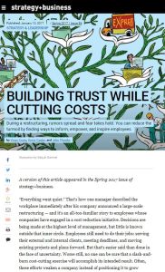 Building Trust While Cutting Costs