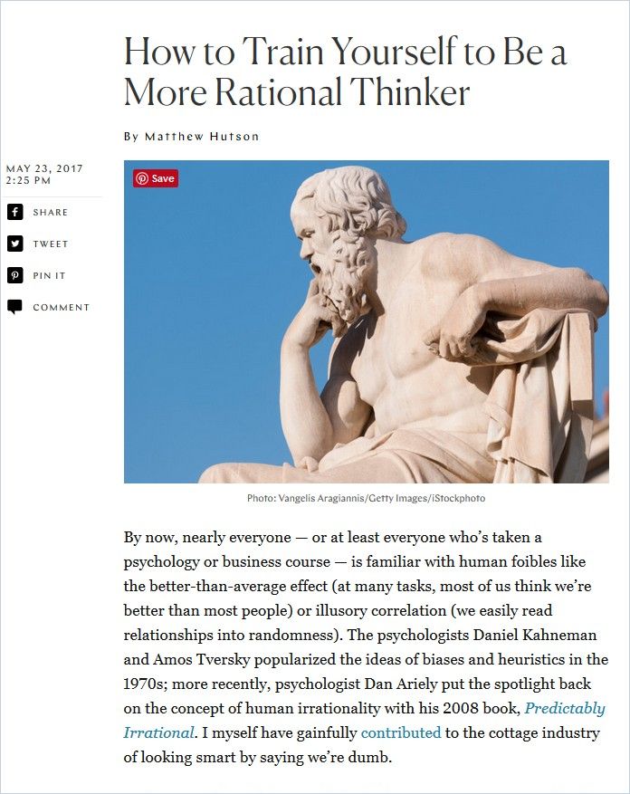 Image of: How to Train Yourself to Be a More Rational Thinker