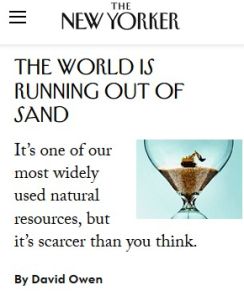 The World Is Running Out of Sand