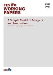 A Simple Model of Mergers and Innovation