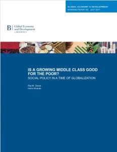 Is a growing middle class good for the poor?
