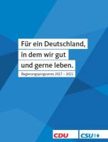 Für ein Deutschland, in dem wir gut und gerne leben.