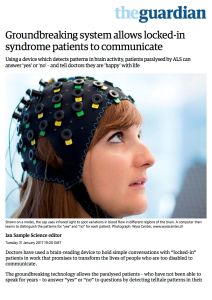 Groundbreaking System Allows Locked-In Syndrome Patients to Communicate