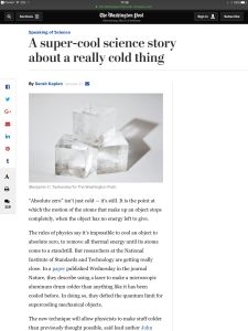 A Super-Cool Science Story About a Really Cold Thing