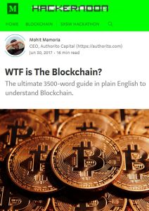 WTF Is the Blockchain?
