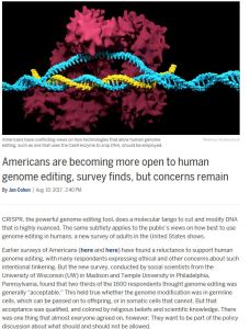 Americans are Becoming More Open to Human Genome Editing, Survey Finds, but Concerns Remain