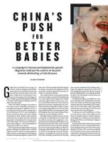 China’s Push for Better Babies
