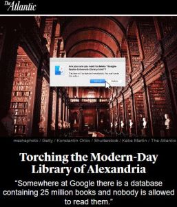 Die Zerstörung der modernen Bibliothek von Alexandria