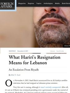 What Hariri's Resignation Means for Lebanon