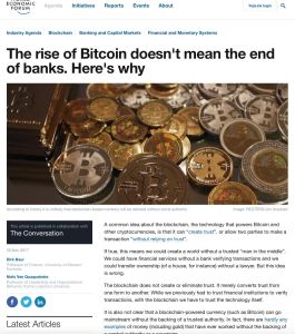 The rise of Bitcoin doesn’t mean the end of banks. Here’s why