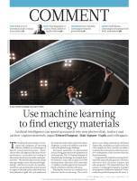 Use Machine Learning to Find Energy Materials