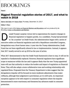 Biggest Financial Regulation Stories of 2017, and What to Watch in 2018