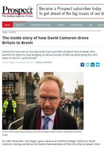 The Inside Story of How David Cameron Drove Britain to Brexit