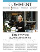 Three Ways to Accelerate Science