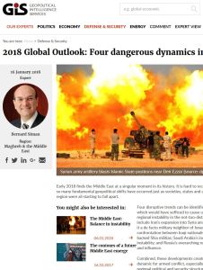 2018 Global Outlook: Four dangerous dynamics in the Middle East