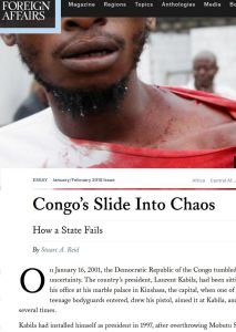 Congo’s Slide into Chaos