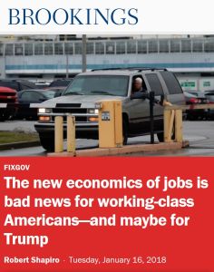 The new economics of jobs is bad news for working-class Americans – and maybe for Trump
